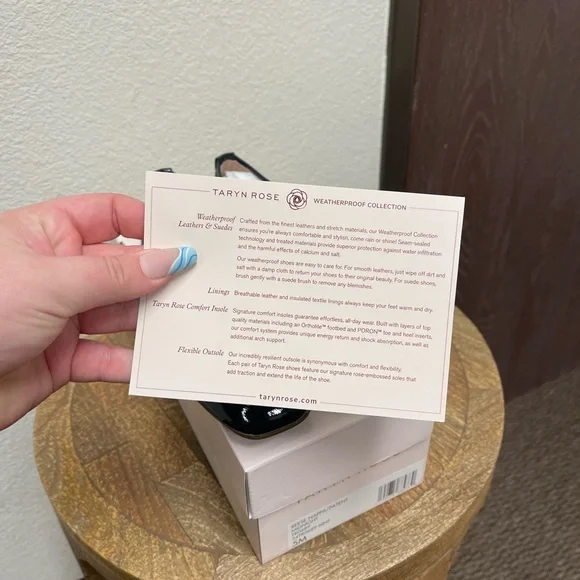 Taryn Rose Quilted Leather Ballet Flats - Reese in Midnight - Picture 3 of 9